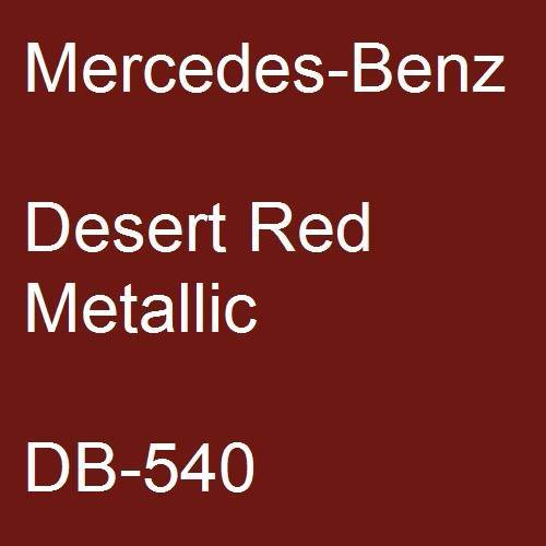 Mercedes-Benz, Desert Red Metallic, DB-540.